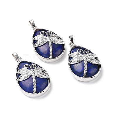 Natural Lapis Lazuli Pendants G-G900-01P-02-1
