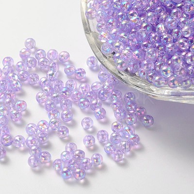 Eco-Friendly Transparent Acrylic Beads PL735-1-1