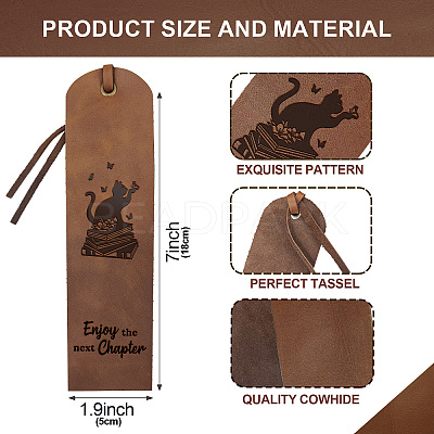 Cowhide Leather Labels AJEW-WH0386-0028-1