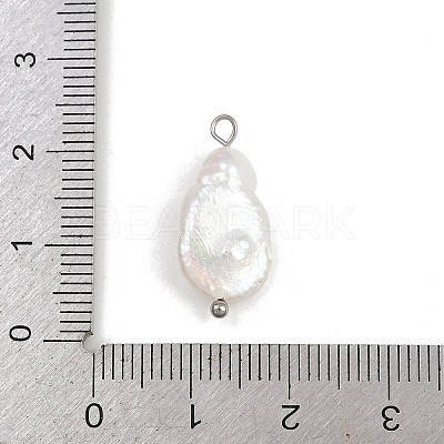 Natural Freshwater Pearl Keshi Pearl Pendants STAS-D378-06B-P-1