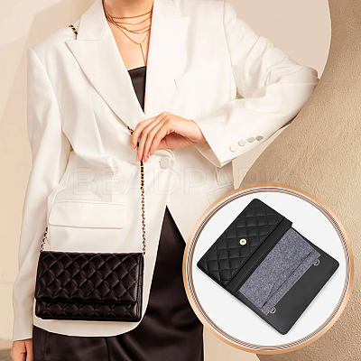 2Pcs 2 Styles Wool Felt Bag Organizer Inserts FIND-WR0007-26A-1