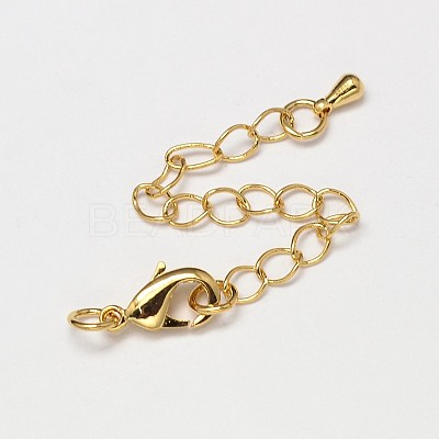 PVD Vacuum Plating Brass Chain Extender X-KK-I598-16G-RS-1