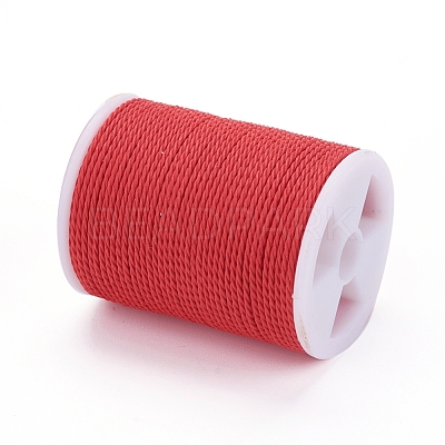 Round Waxed Polyester Cord YC-G006-01-1.0mm-15-1