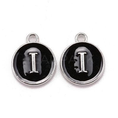 Platinum Plated Alloy Charms LS-ENAM-S118-02I-P-1