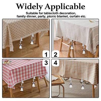 8Pcs Dog Resin Tablecloth Weights HJEW-SW00128-04-1