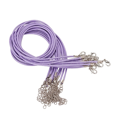 Waxed Cord Necklace Making X-NCOR-T001-43-1