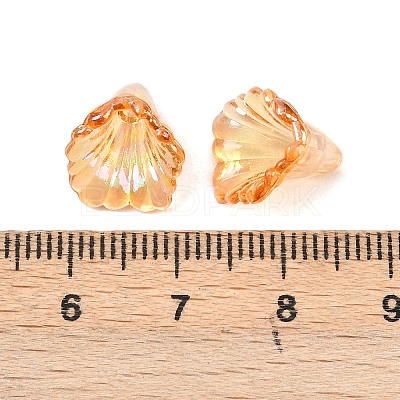 Transparent Acrylic Bead Caps OACR-G054-03F-1