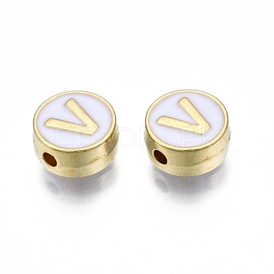 Alloy Enamel Beads ENAM-N052-006-01V-RS-1