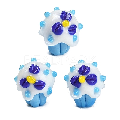 Handmade Lampwork Bumpy Beads LAMP-I027-04B-1