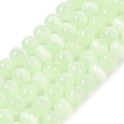 Natural Selenite Beads Strands G-C142-01B-11-1