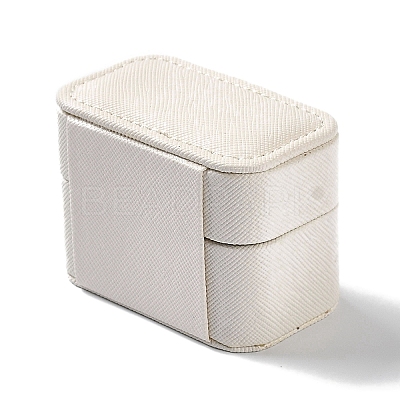 Rectangle PU Leather Jewelry Ring Storage Boxes CON-K002-06D-1