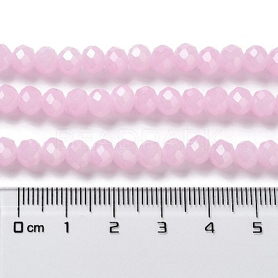 Baking Paint Imitation Jade Glass Bead Strands DGLA-A034-J6MM-A26-1