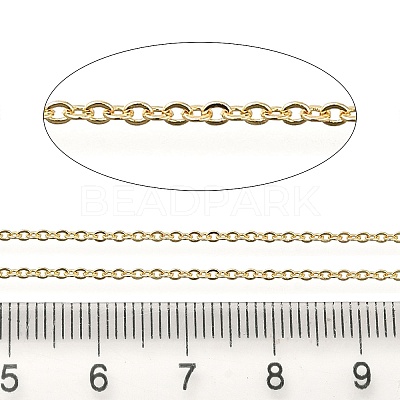 Rack Plating Brass Cable Chains CHC-M001-02G-01-1