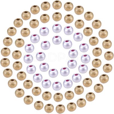 Spray Painted Natural Wood Beads WOOD-NB0001-18-1
