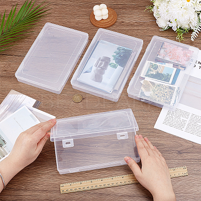 PP Storage Boxes with Hinged Lid CON-WH0095-188-1