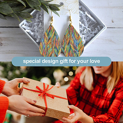 DIY Sublimation Dangle Earring Making Finding Kits DIY-BY0001-36-1