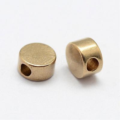 Brass Beads KK-P095-35-B-1