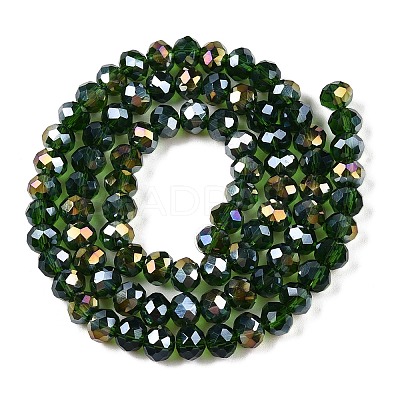 Electroplate Glass Beads Strands EGLA-A044-T6mm-B24-1