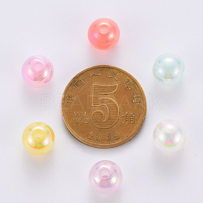 AB Colour Imitation Jelly Acrylic Beads X-MACR-S823-8mm-1