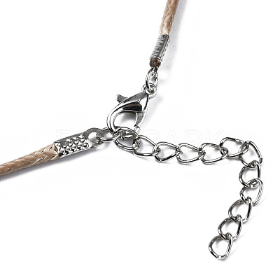 Waxed Cord Necklace Making NCOR-T003-02-1