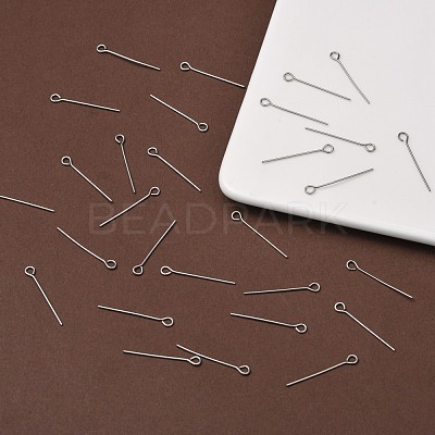 Non-Tarnish 304 Stainless Steel Eye Pin X-STAS-R045-25mm-1