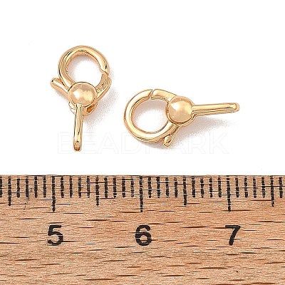 SHEGRACE Brass Spring Ring Clasps XGRQ58597-785G-1