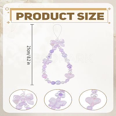 1Pc Resin Mobile Straps AJEW-LP0004-55B-1