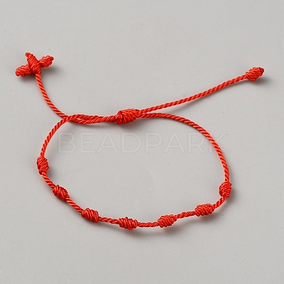 Nylon Cord Braided Bracelets for Men Women BJEW-WH0031-022A-1