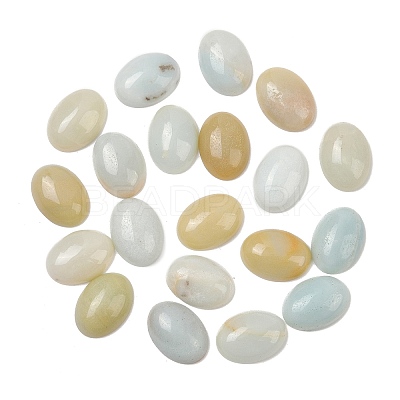 Natural Flower Amazonite Cabochons X-G-C115-01A-31-1