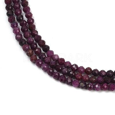 Natural Ruby Beads Strands G-C181-B06-01-1