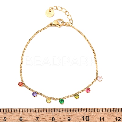 304 Stainless Steel Charm Bracelets LS-BJEW-A047-02G-1