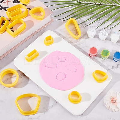Plastic Clay Pressed Molds Set TOOL-WH0125-70-1