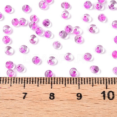 8/0 Inside Colours Transparent Glass Seed Beads X1-SEED-T007-06J-1