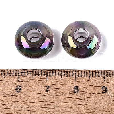 Transparent Acrylic European Beads OACR-E033-20A-1