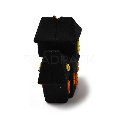 Halloween Silicone Focal Beads SIL-P011-01G-1