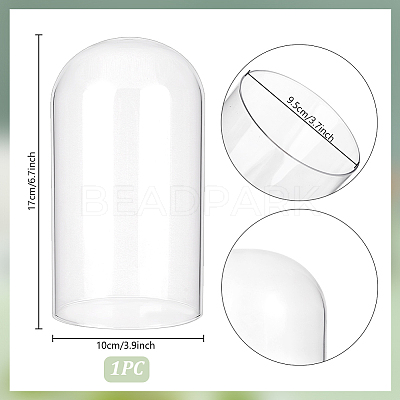 Glass Cloche Dome Covers GLAA-WH0057-07-1