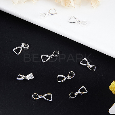 10Pcs 925 Sterling Silver Ice Pick Pinch Bails STER-BBC0001-29A-1