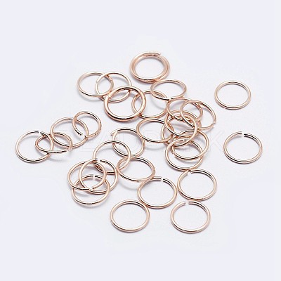 925 Sterling Silver Open Jump Rings STER-F036-02RG-0.7x5mm-1