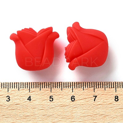Rose Shape Silicone Beads SIL-S011-02D-1
