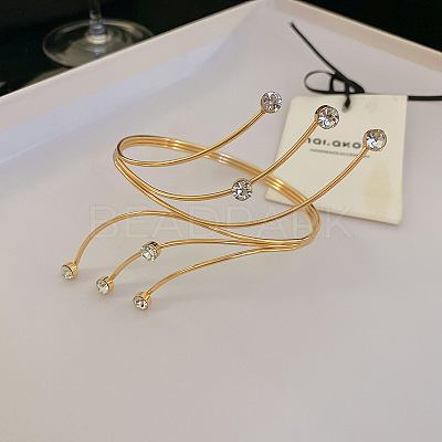 Alloy Upper Arm Open Cuff Bangles WG9CF3D-16-1