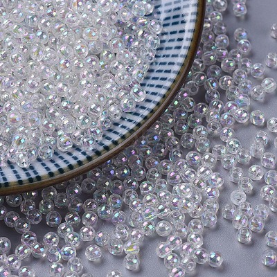 Eco-Friendly Transparent Acrylic Beads PL730-2-1