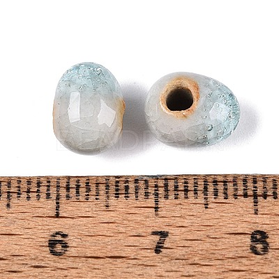 Handmade Crackle Porcelain Beads PORC-Q008-06B-08-1
