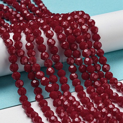 Opaque Glass Beads Stands LS-EGLA-A035-P6mm-D16-1