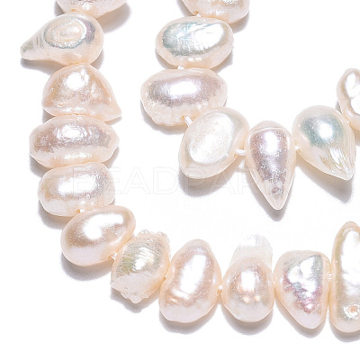 Natural Cultured Freshwater Pearl Beads Strands PEAR-N014-05-1