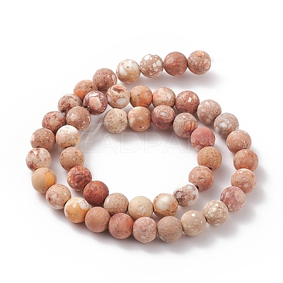 Natural Imperial Jasper Beads Strands G-A175C-8mm-01-1