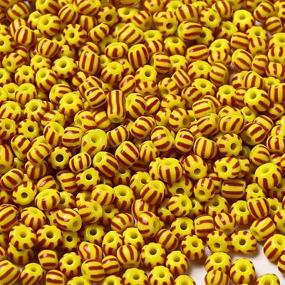 6/0 Opaque Colours Seep Glass Seed Beads X-SEED-F003-04A-01-1