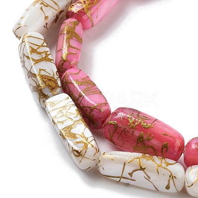 Natural Freshwater Shell Dyed Beads Strands SHEL-D082-18A-1