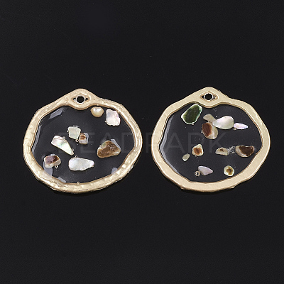 Epoxy Resin Pendants RESI-S365-27-1