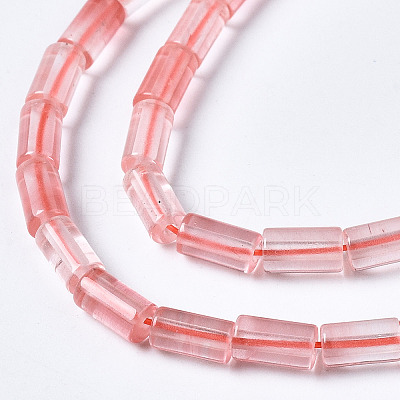 Cherry Quartz Glass Beads Strands G-S366-084-1