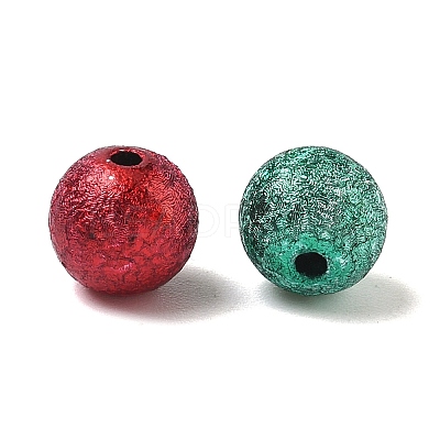 Spray Painted Acrylic Beads X-ACRP-Q018-8mm-M-1